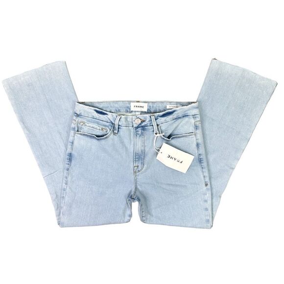 FRAME Le Cropped Mini Boot Mid-Rise Jeans - Size 30 - Atwood - Picture 4 of 9